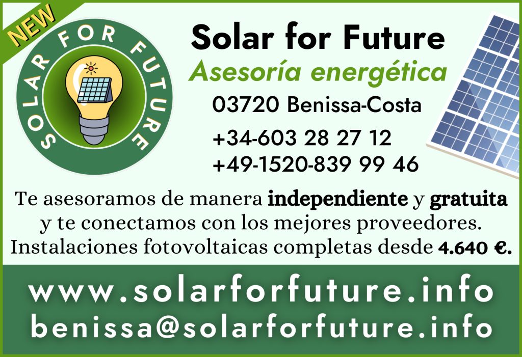 Solar for Future, Asesoría energética, Benissa